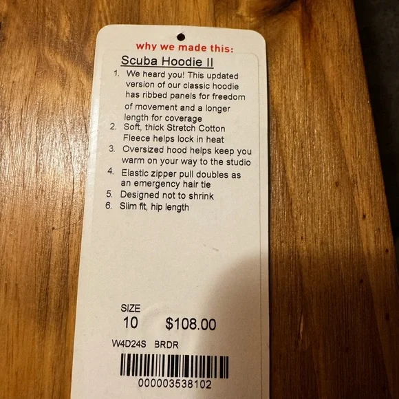 LuluLemon Scuba Hoodie II - Bordeaux Drama Zip-Up - Picture 4 of 6